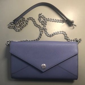 Rebecca Minkoff Blue Envelope Chain Shoulder Bag
